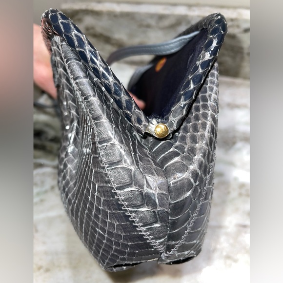 Vintage Ande Snakeskin Clutch Crossbody - Picture 3 of 12